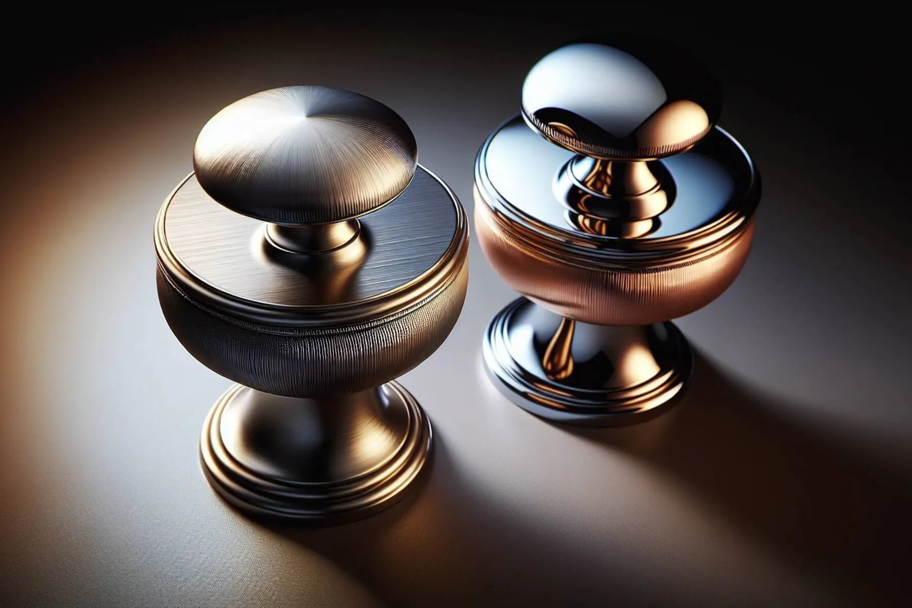 What is the difference between chrome and brushed nickel finishes?