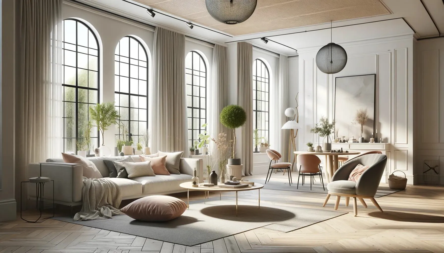 Scandinavian interior design scene
