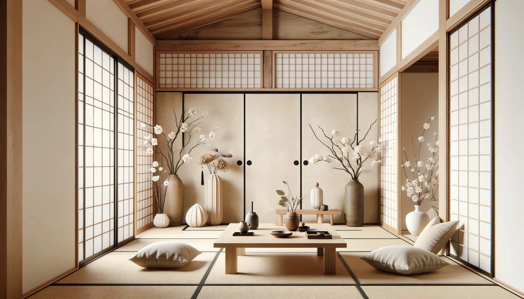 asian zen interior design scene