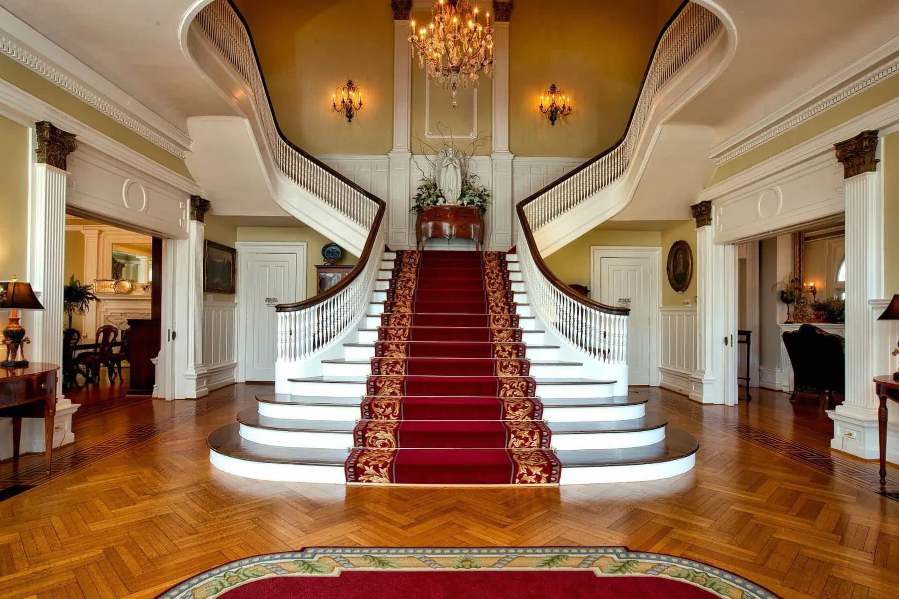stairwell in mansion