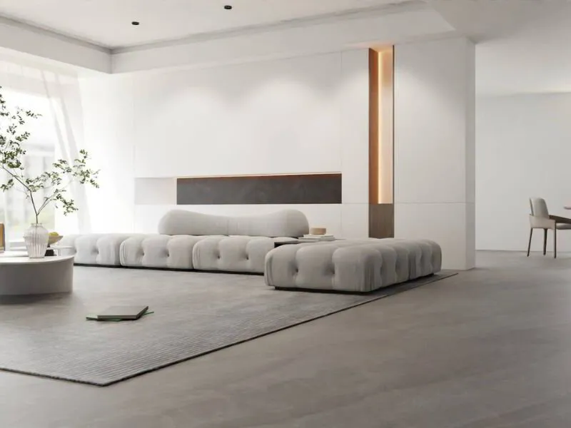 wall grazing in modern living room