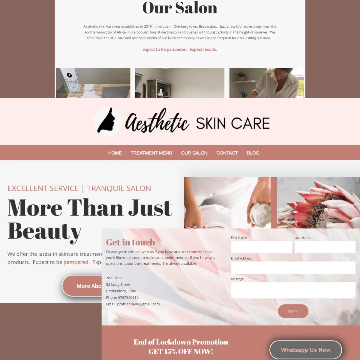 Aesthetic Skin Care Website
