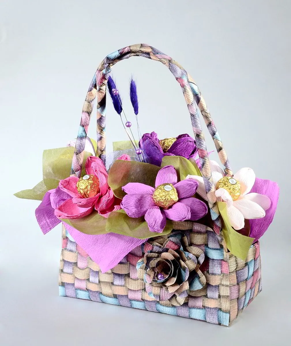 Sød taske med blomster