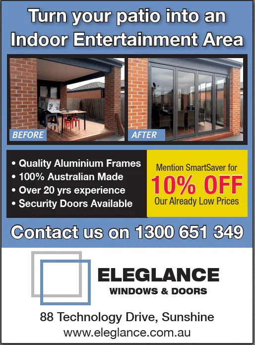 Smart Saver Ad - Eleglance Windows & Doors