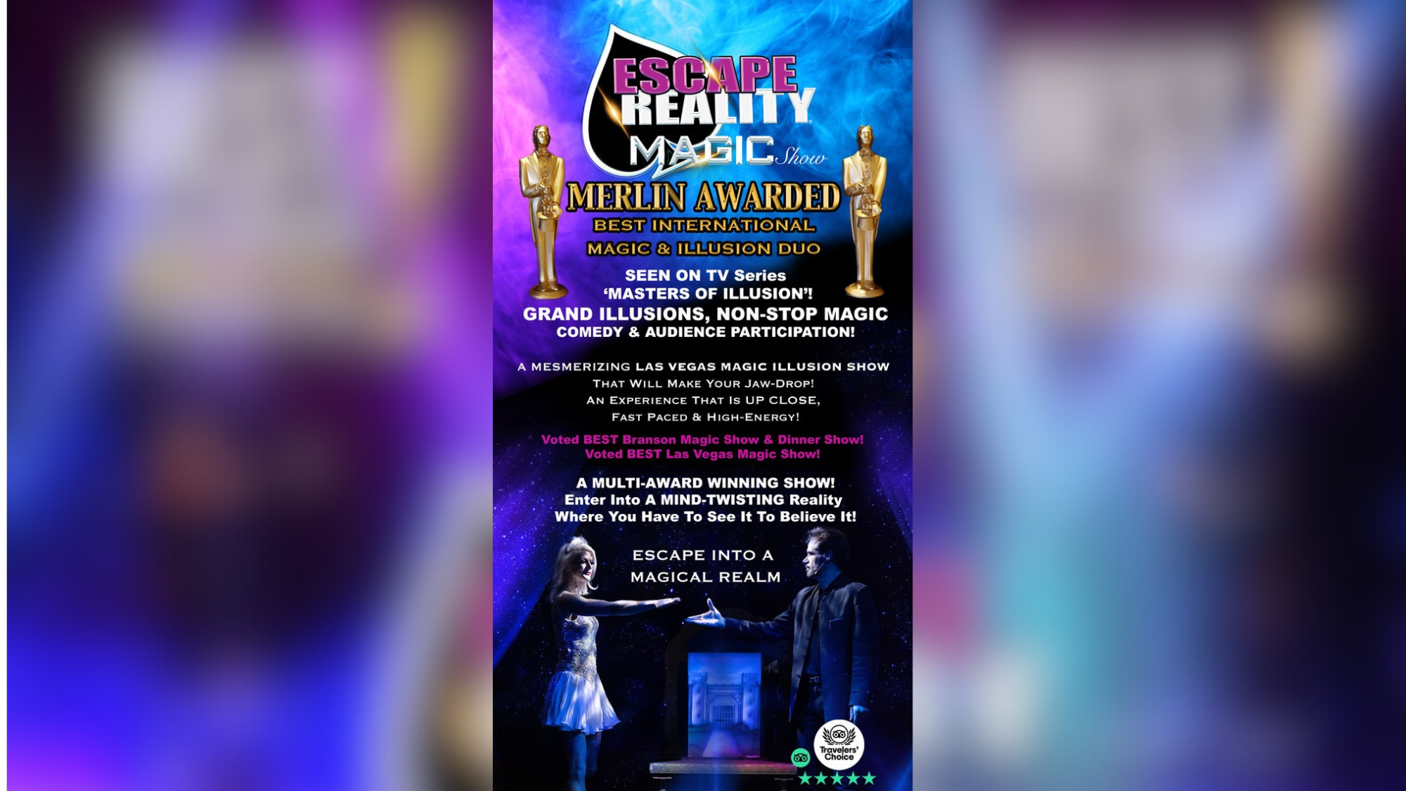 Show poster: Escape Reality Magic Show