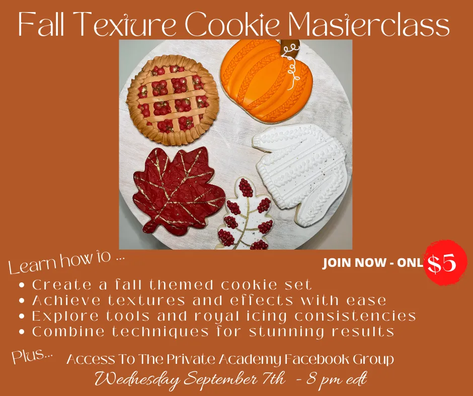 Fall Texture Cookie Masterclass