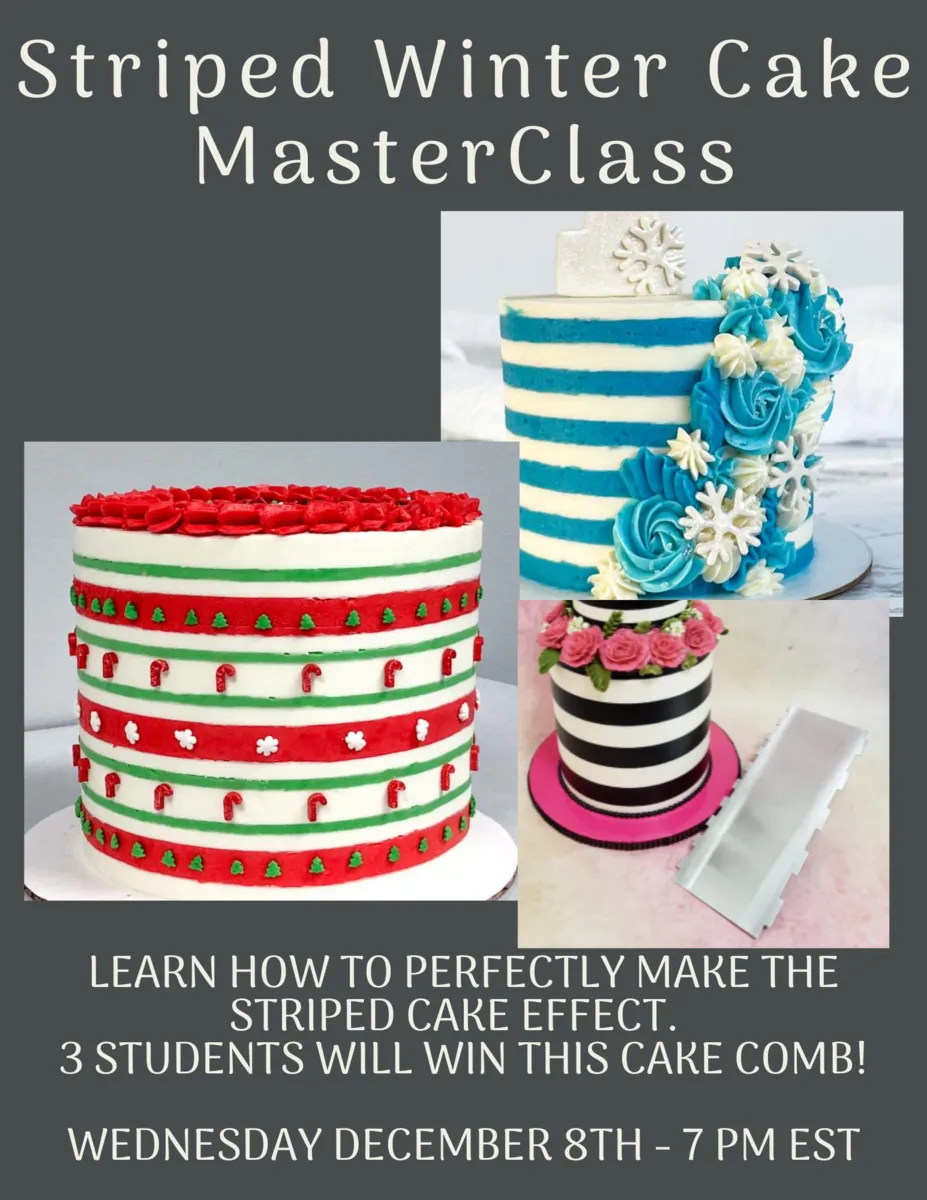 Striped Winter Cake MasterClass