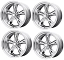 SW VN515 Torque Thrust Forged Wheels | Chrome Finish Customizable Five-Spoke Design for Mustang, Camaro, Challenger