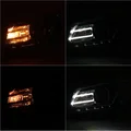 MIZIAUTO Headlight Assembly for Ford Mustang 2013-2014 | HID/Xenon with LED DRL | Black Housing & Clear Lens (1 Pair)