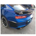 JC SPORTLINE Real Carbon Fiber Rear Trunk Spoiler for Chevrolet Camaro 2016-2021 | Glossy 2x2 Twill Weave Lip Wing