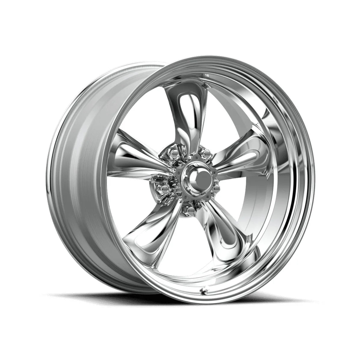 SW VN515 Torque Thrust Forged Wheels | Chrome Finish Customizable Five-Spoke Design for Mustang, Camaro, Challenger