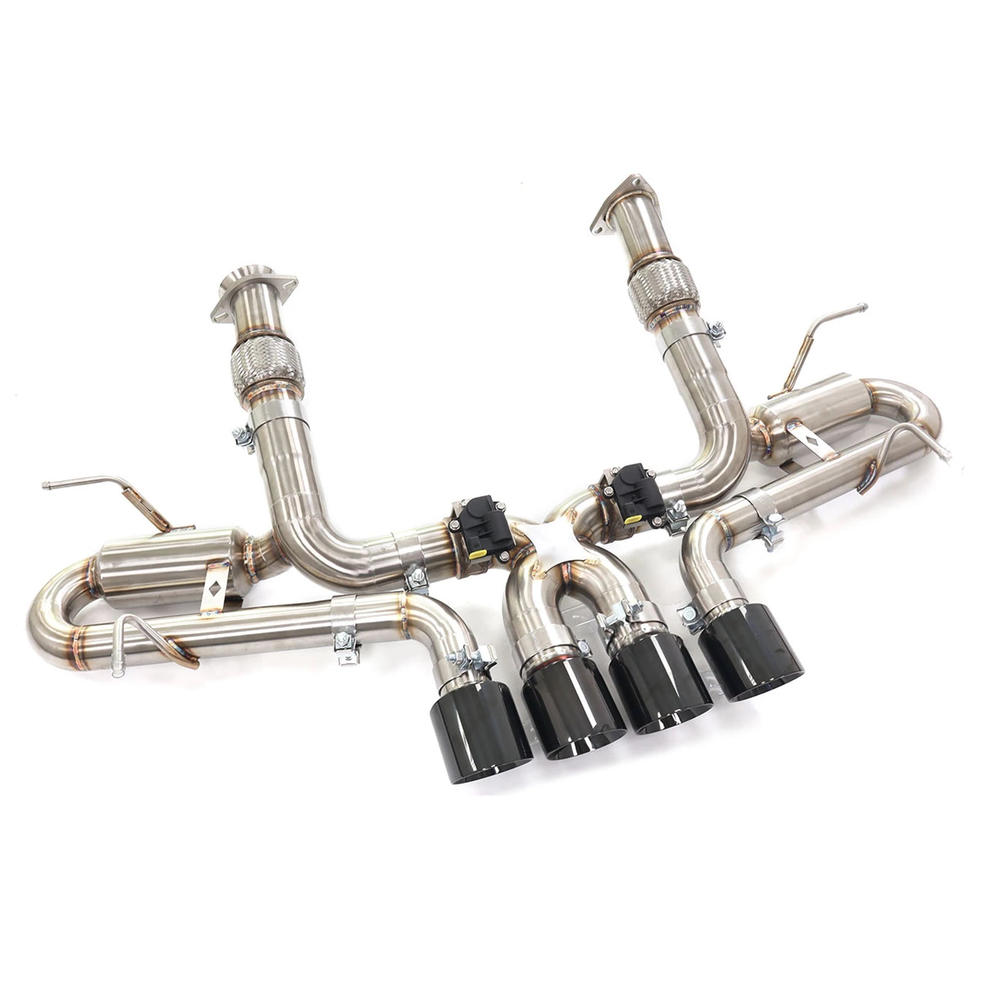HMD Stainless Steel & Titanium Performance Exhaust System for Chevrolet Corvette C8 Z06 | Valved Catback with Headers