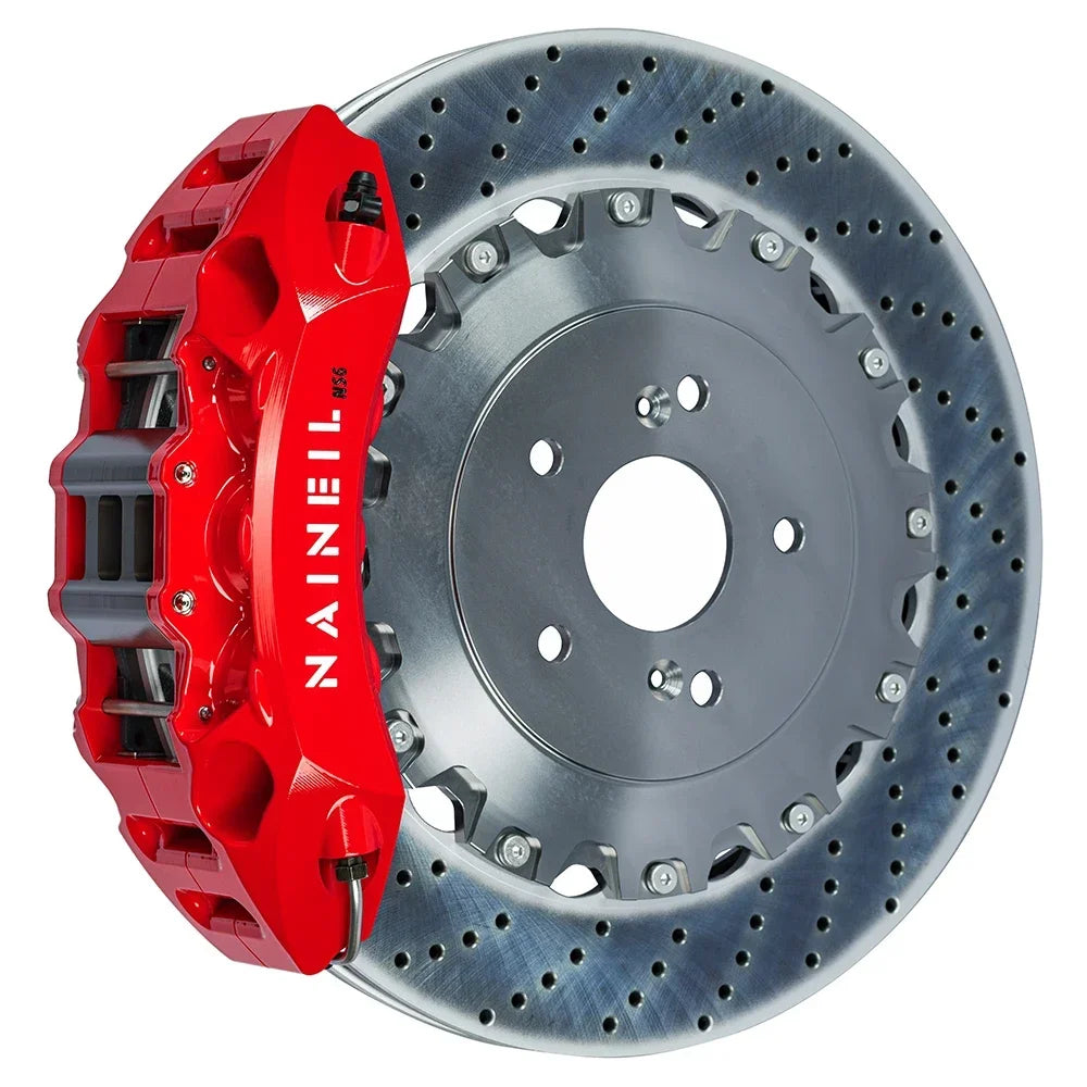NAINEIL Forged 6-Piston Big Brake Kit for Ford F-150, Chevrolet, Dodge RAM, Jeep | 355mm/380mm Discs | Fits 18+ Inch Wheels