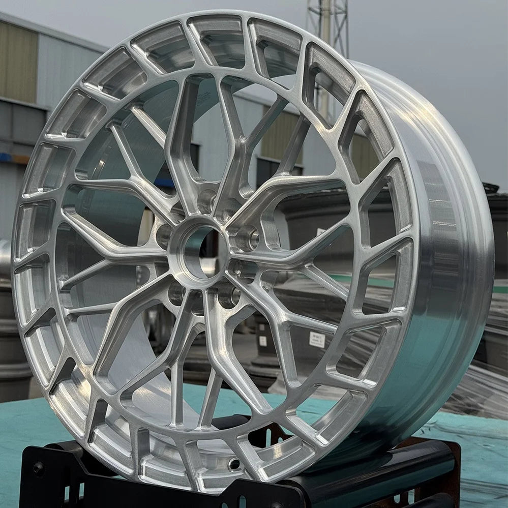 Forged Racing Car Wheels 5x120 Forged Monoblock Wheels Custom Brushed 6061-T6 Alloy Car Wheel Rims For Tesla Model S
