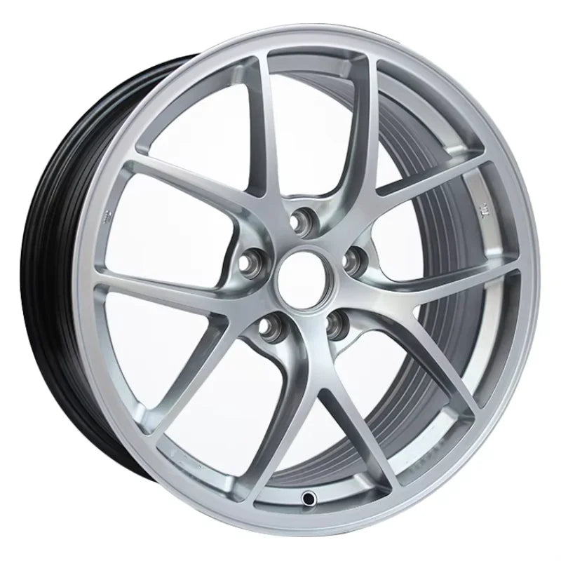 CNBHRC Forged Alloy Sports Wheels | Custom Sizes 15-26 Inch | Multi-Spoke Nismo Style | Gun Gray Machined Finish