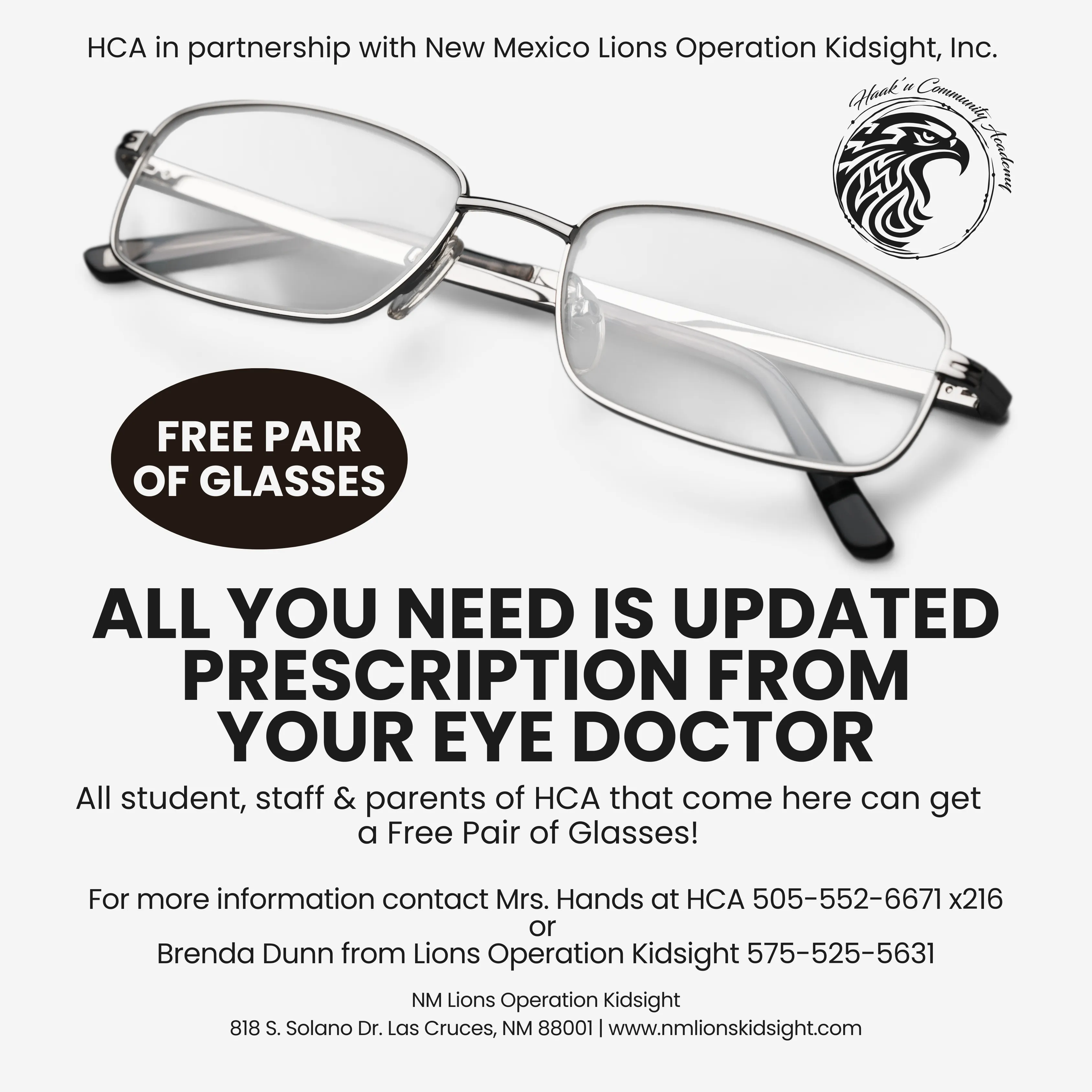 Free Pair of Glasses