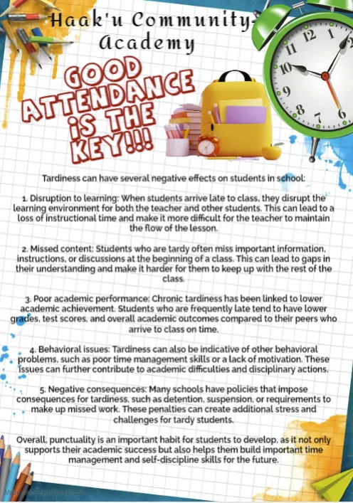 Important Message About Attendance at HCA