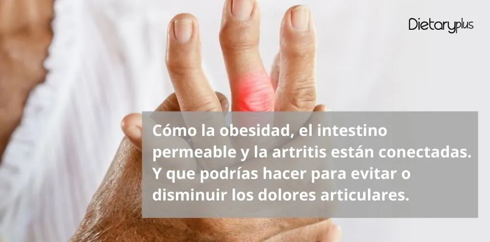 Cómo la obesidad, el intestino permeable y la artritis están conectadas. Y que podrías hacer para evitar o disminuir los dolores articulares.