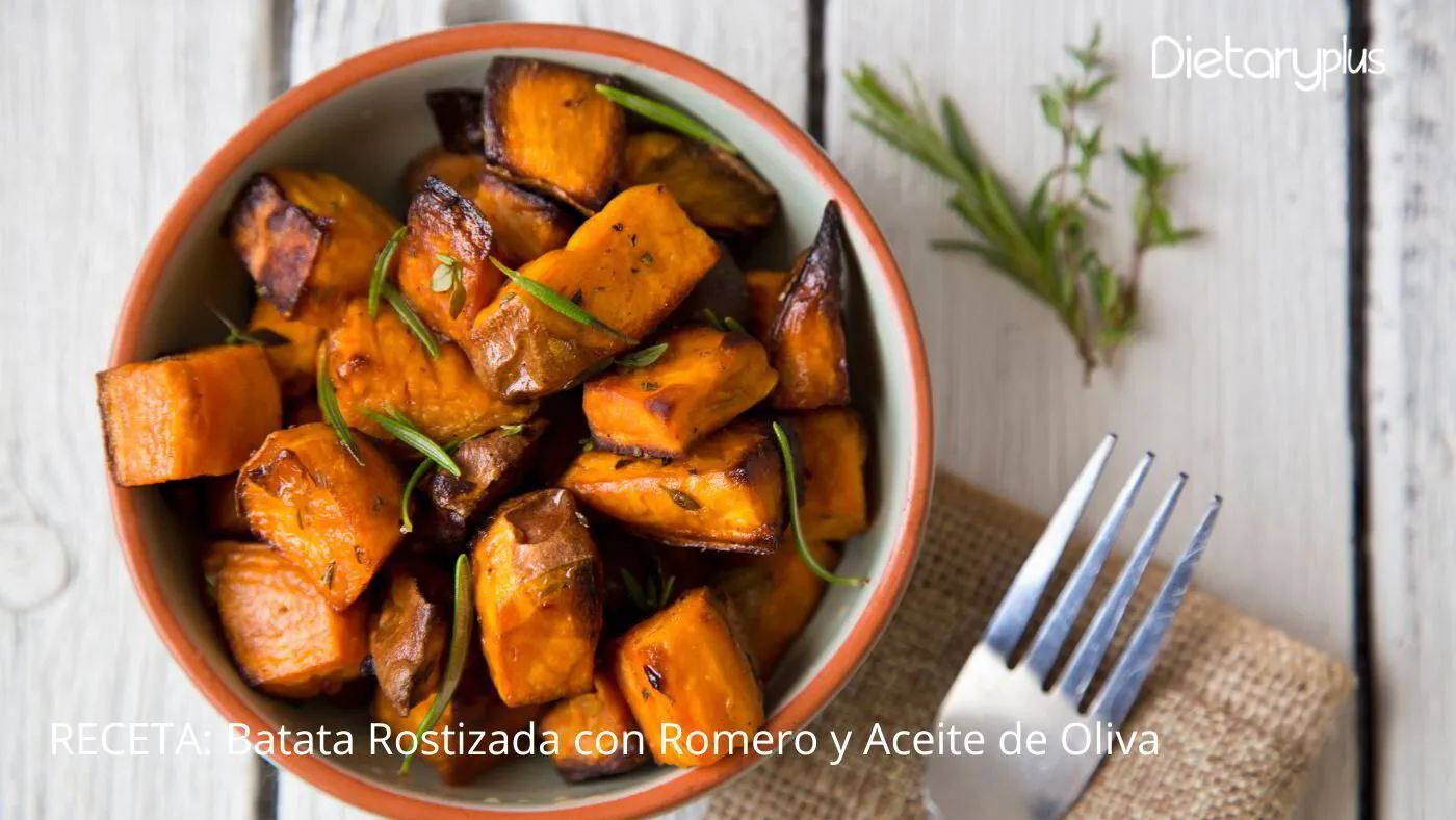 Receta batata rostizada con romero y aceite de oliva