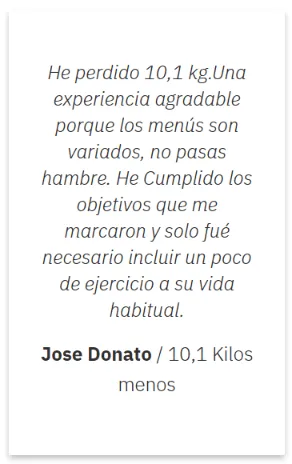 Dietaryplus - Testimonio de Jose Donato