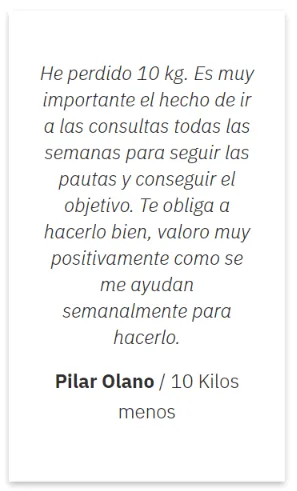 Dietaryplus - testimonio de Pilar Olano