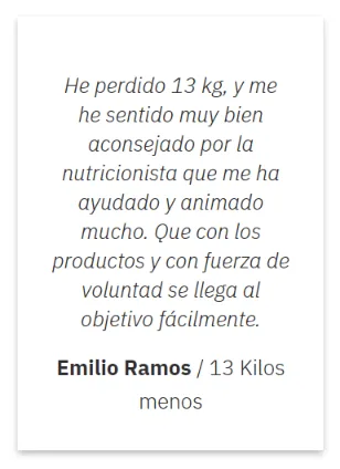 Dietaryplus - Testimonio de Emilio Ramos