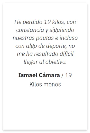 Dietaryplus - Testimonio de Ismael Cámara