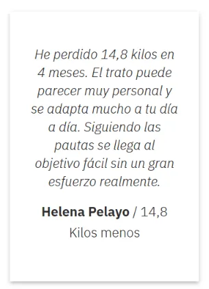 Dietaryplus - Testimonio de Helena Pelayo