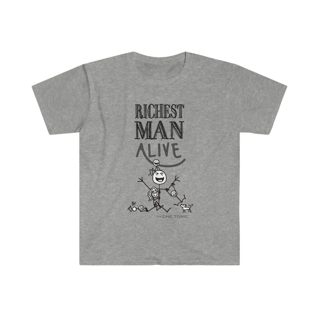 Richest Man Alive Sketch – Unisex Softstyle T-Shirt