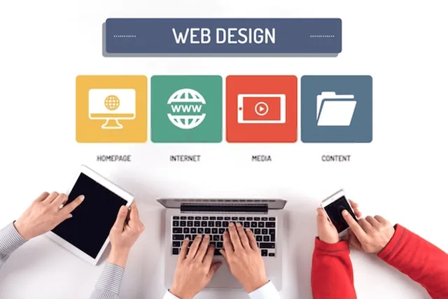 design et contenu pour la création de site web