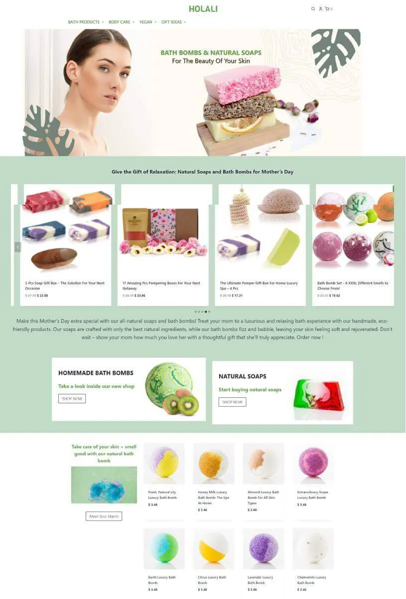 holali e-commerce de vente de produits cosmétique organique