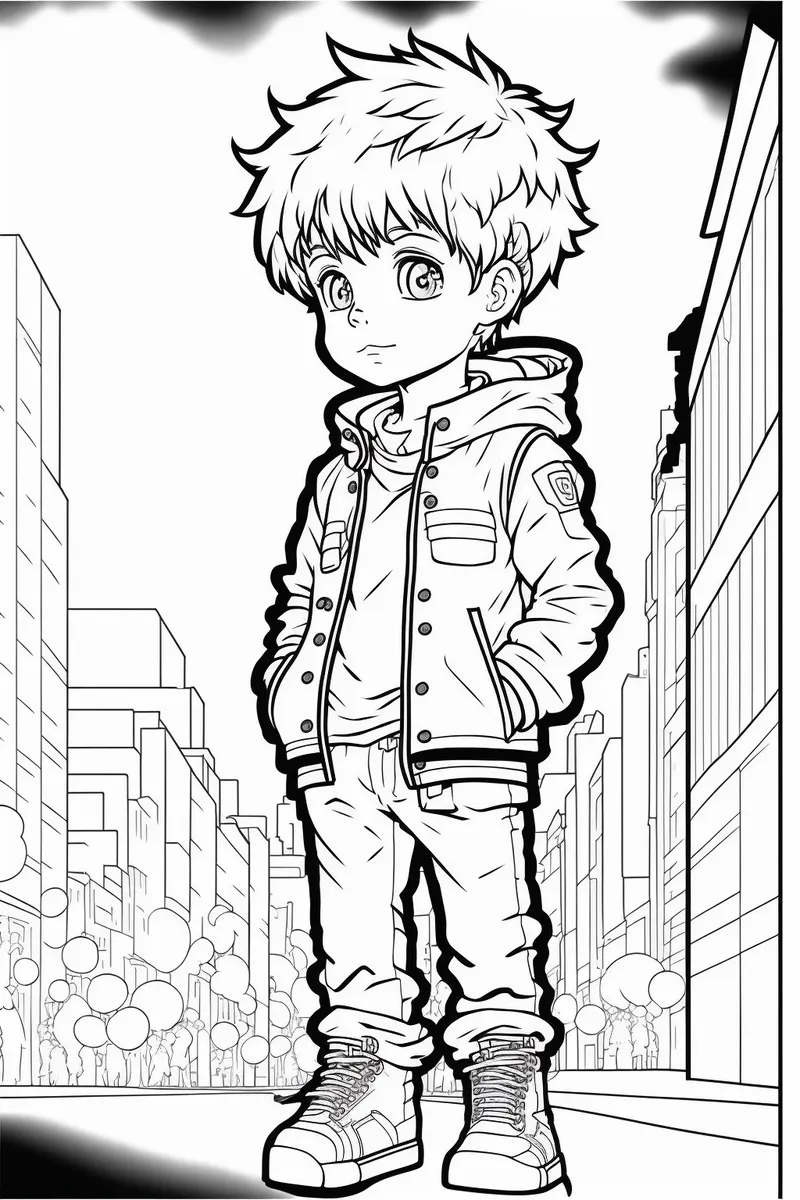 Anime - Gutt i storby
