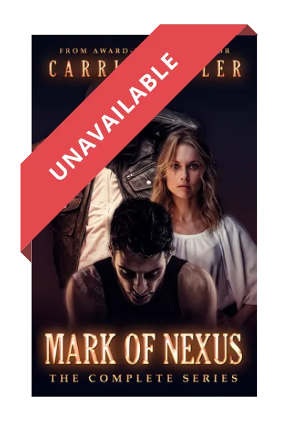 The Mark of Nexus box set features two young men and a young woman.