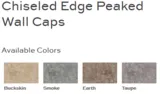 Chiseled Edge Peaked Wall Caps - Eldorado