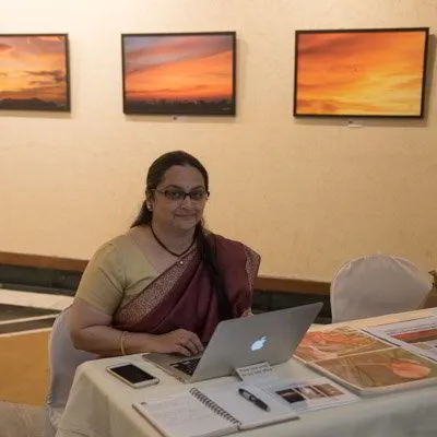 Shilpa Marathe's photo at India Habitat Centre exhibition in 2018