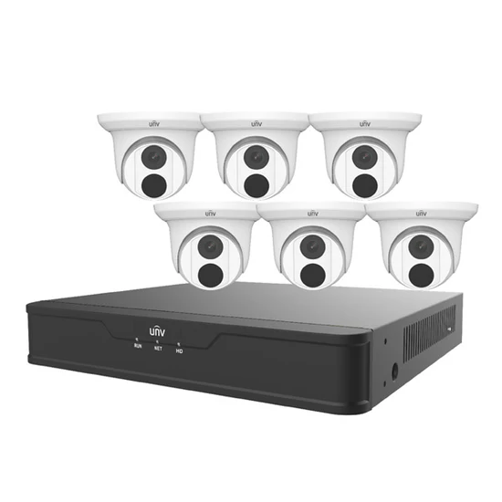 UNV 4MP Turret IP Cameras 8-Channel 4K NVR Video Surveillance Kit EK ...