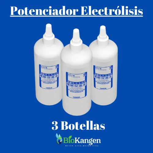  3 Botellas del Potenciador Electrólisis 