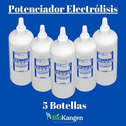  5 Botellas del Potenciador Electrólisis 
