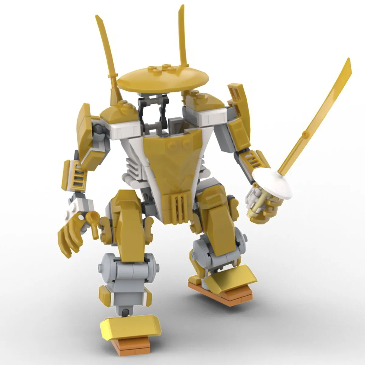 Lego Mecha Step By Step Medium Mech Frame PDF Instructions