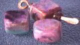 Vol-014-2 + Vol-014-3 Faux Raku Smooth & Deep Crackle Veneer Slab Beads Jewelry