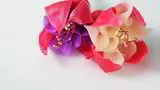 Vol-084 Fuchsia Flower Fairy String Lights Decor Earrings Beads and Jewelry