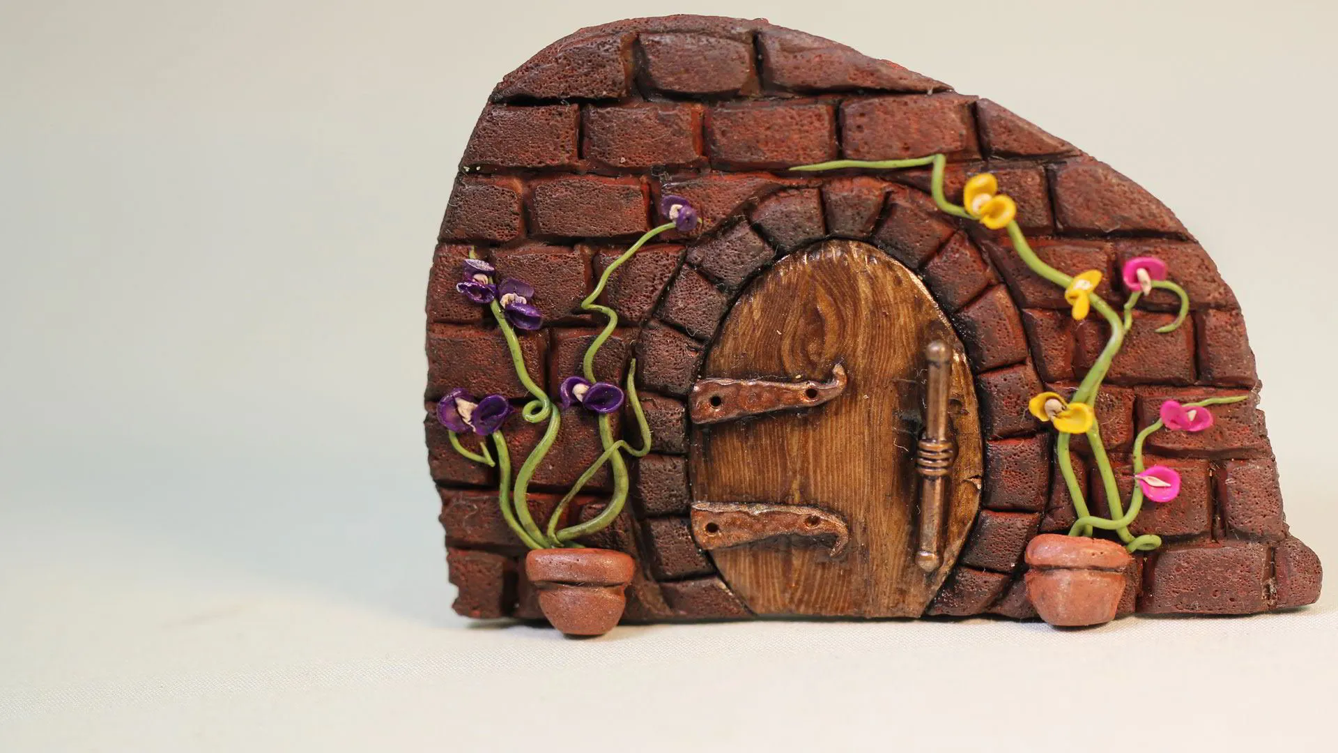Vol-077 Polymer Clay Fairy Doors for Miniature Gardens and Decor Jewelry