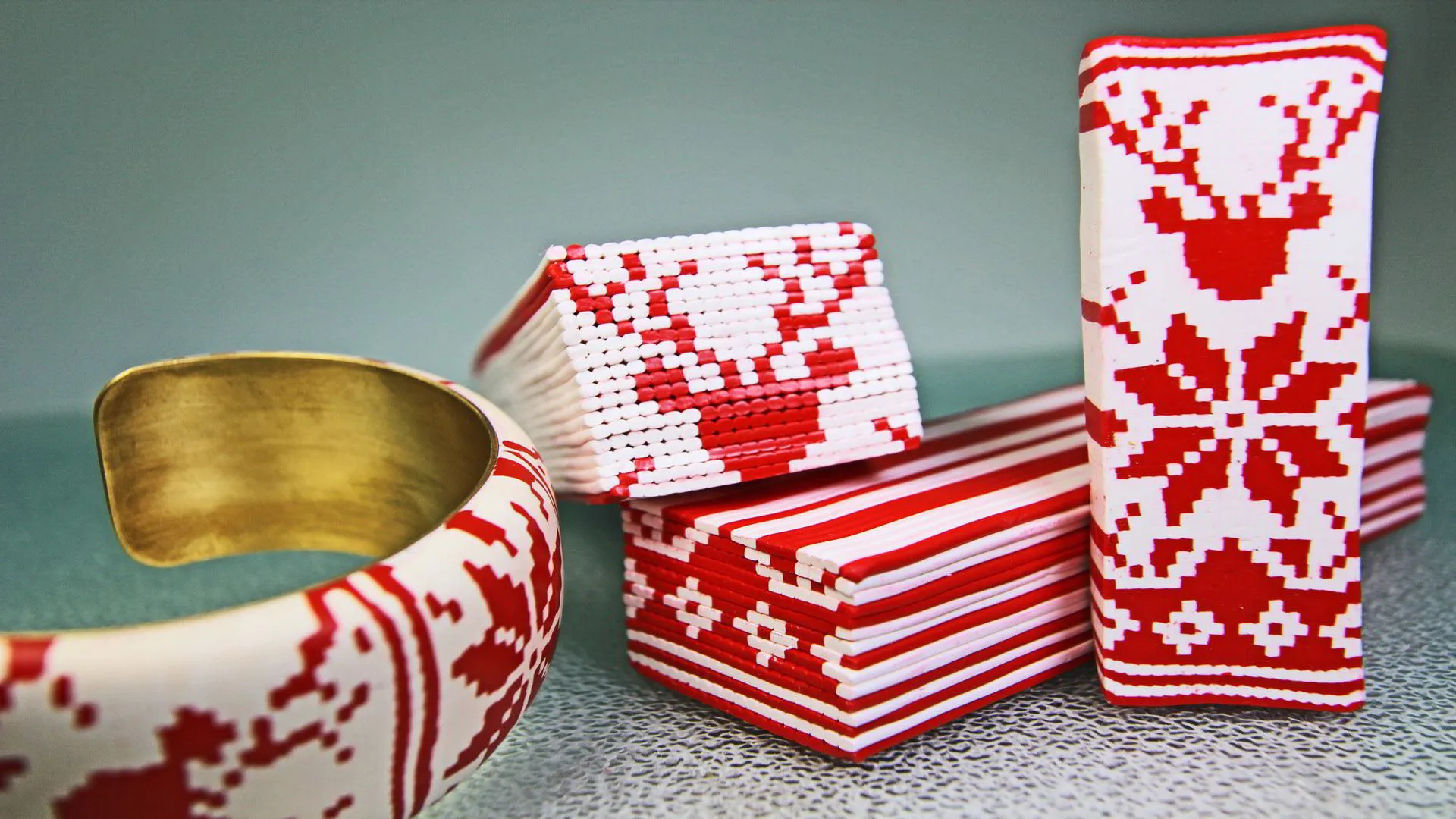 Vol-079 Christmas Sweater Extruder Cane for Napkin Rings Beads Jewelry
