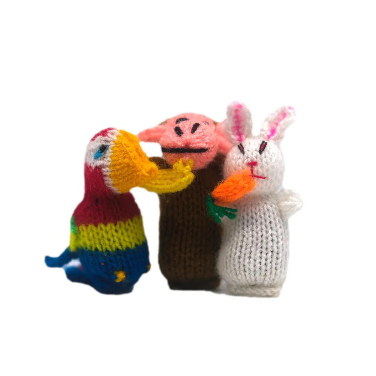 Small Knit Animals Stuffed with Organic Catnip