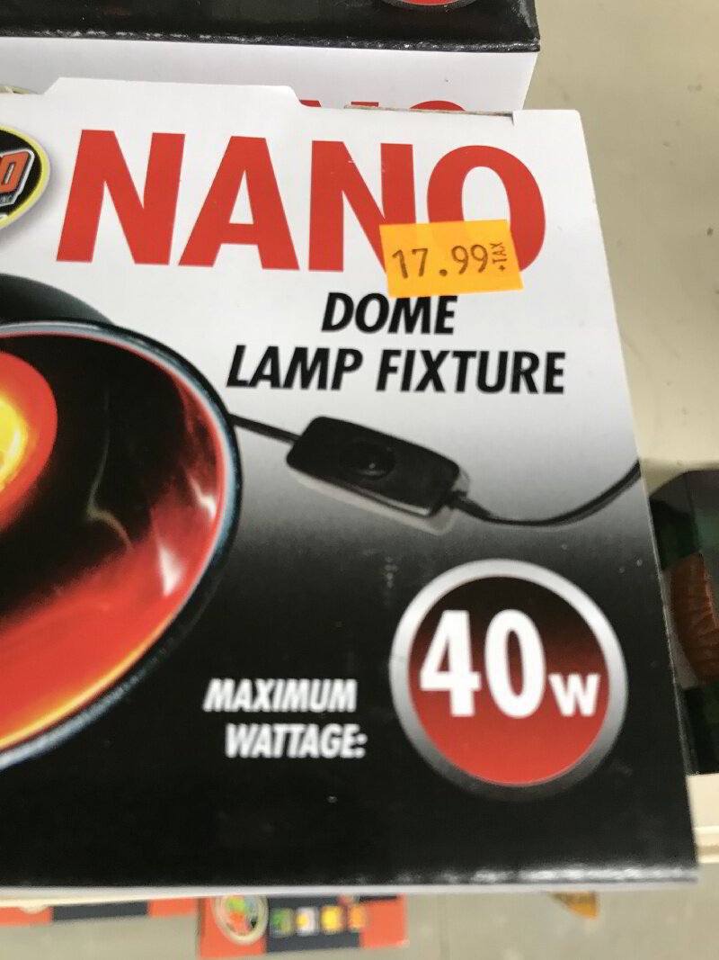 zoo med nano dome lamp fixture