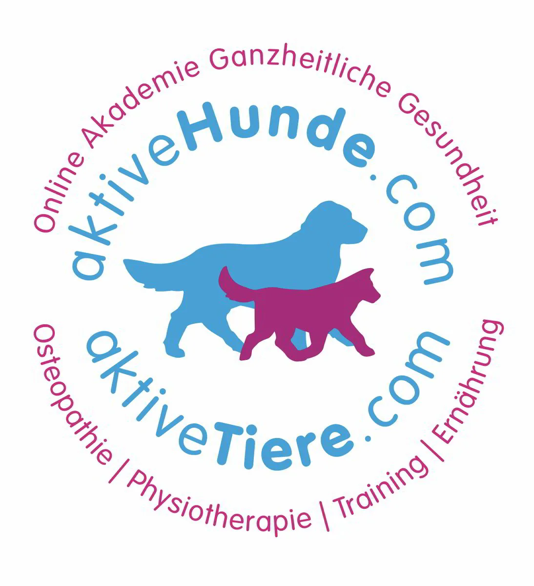 Logo aktiveHunde aktiveTiere Online Akademie Osteopathie Physiotherapie Ernährung