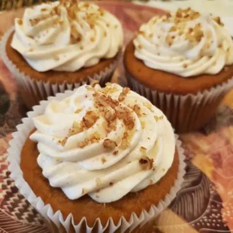 Sweet Potato Pound Cake Cupcakes