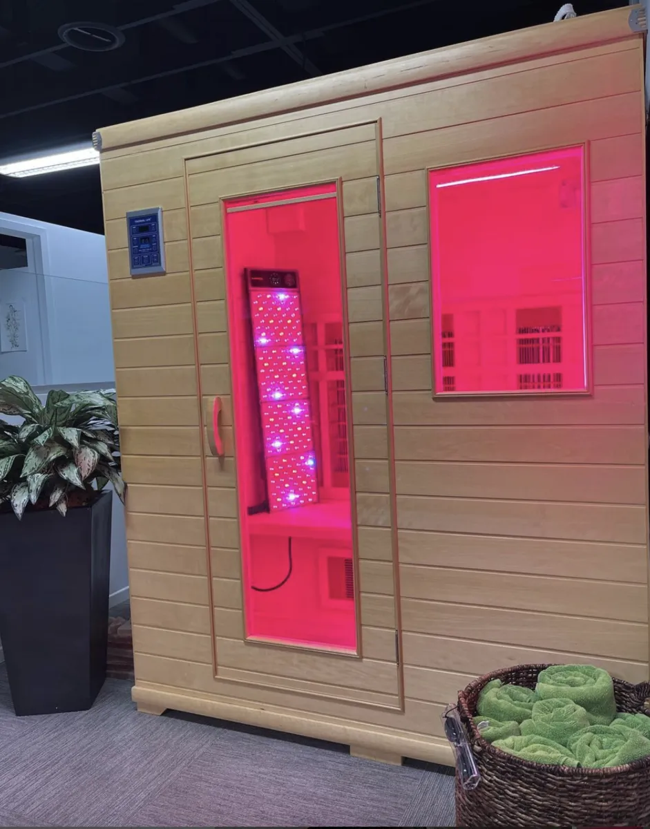 Far Infrared Sauna with Dry Salt & Red Light Therapy