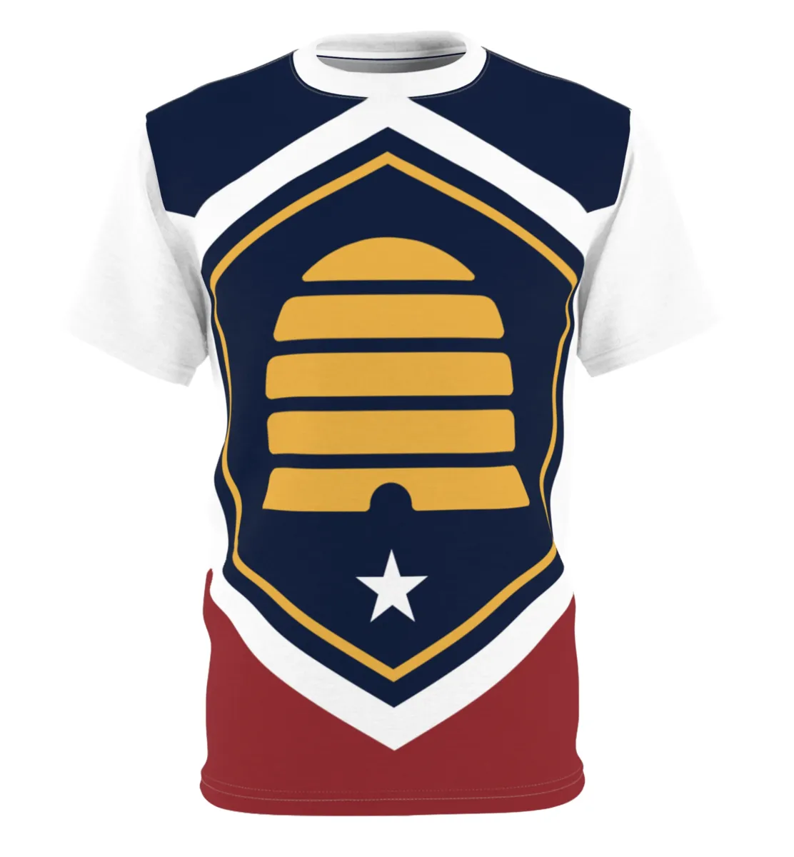 New Utah Flag Men & Women Unisex T-Shirt (Tee) - Sports Like Back and Front, All-Over Design