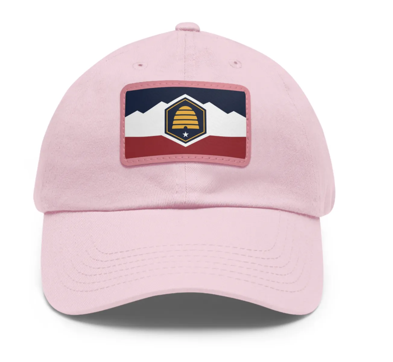 New Utah Flag Baseball Cap Hat - Pink
